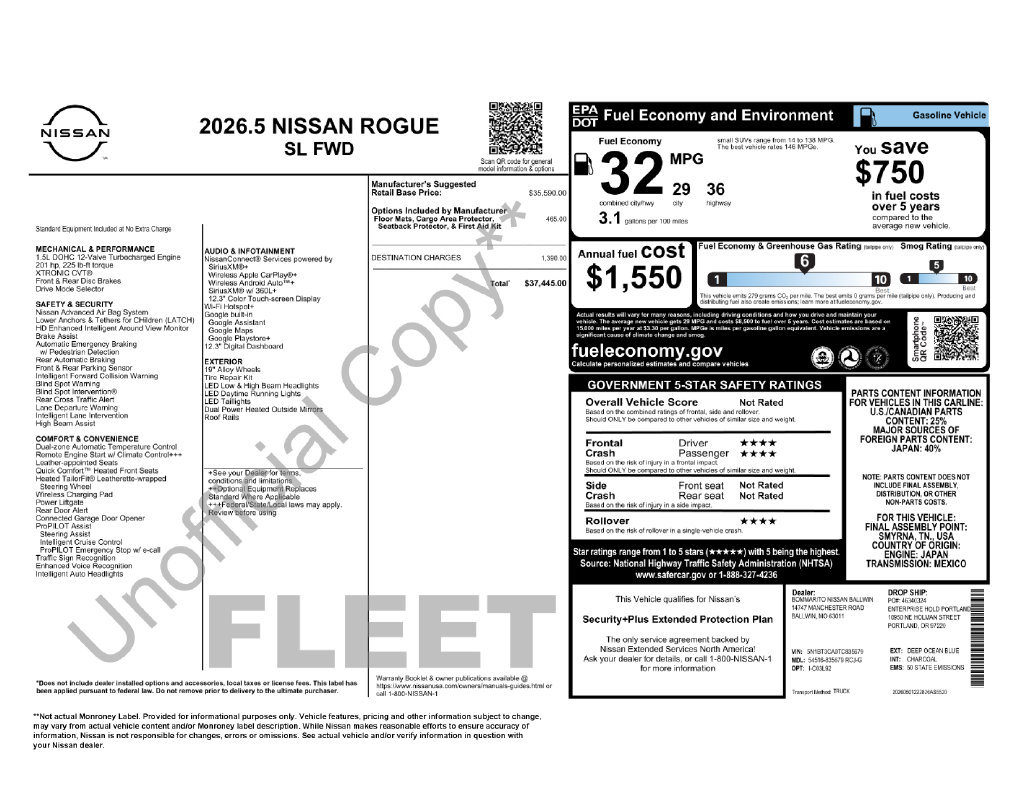 Used 2026 Nissan Rogue SL