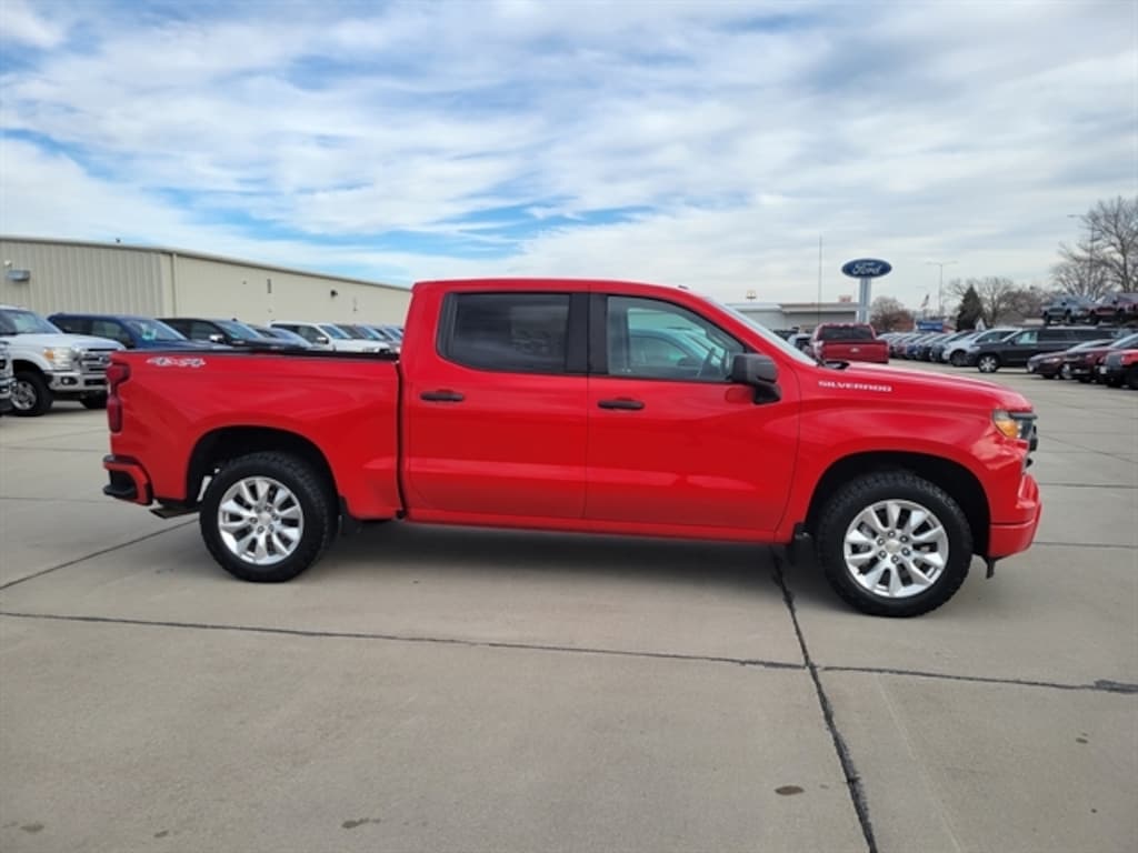 Certified 2023 Chevrolet Silverado Custom CREW CAB SHORT BED TRUCK
