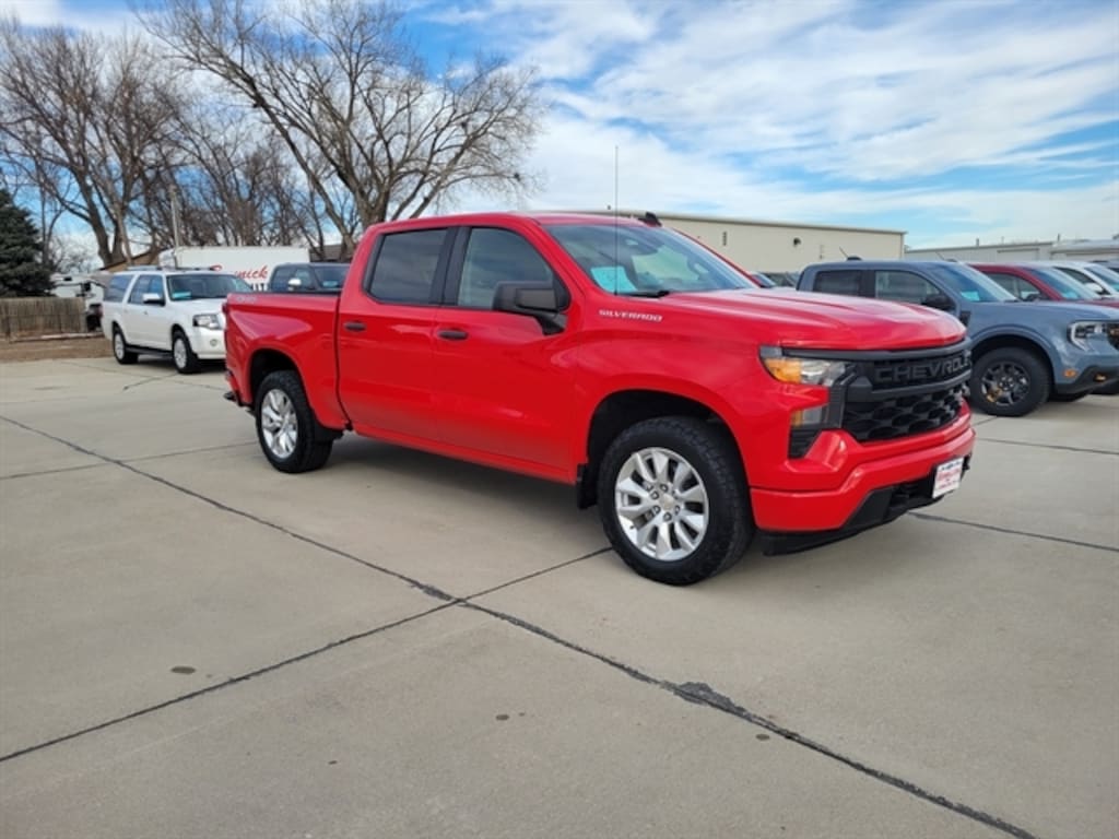 Certified 2023 Chevrolet Silverado Custom CREW CAB SHORT BED TRUCK