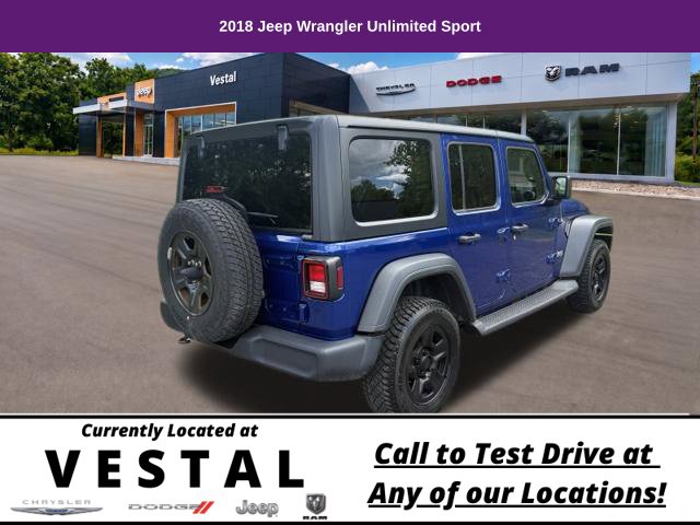 Used 2018 Jeep Wrangler Unlimited Sport SUV