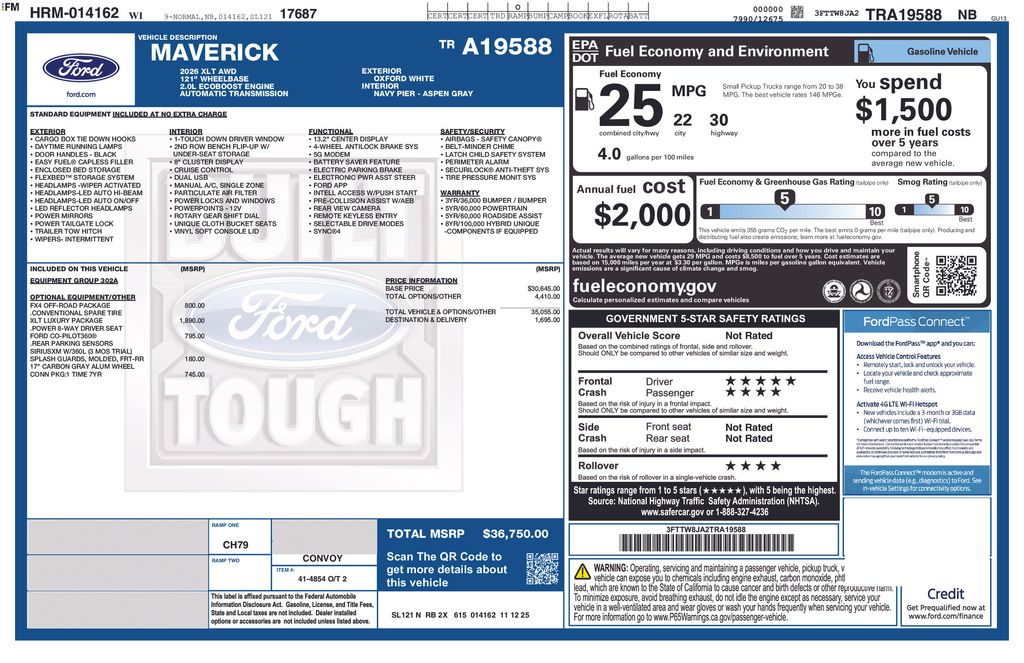 2026 Ford Maverick XLT - Photo 37