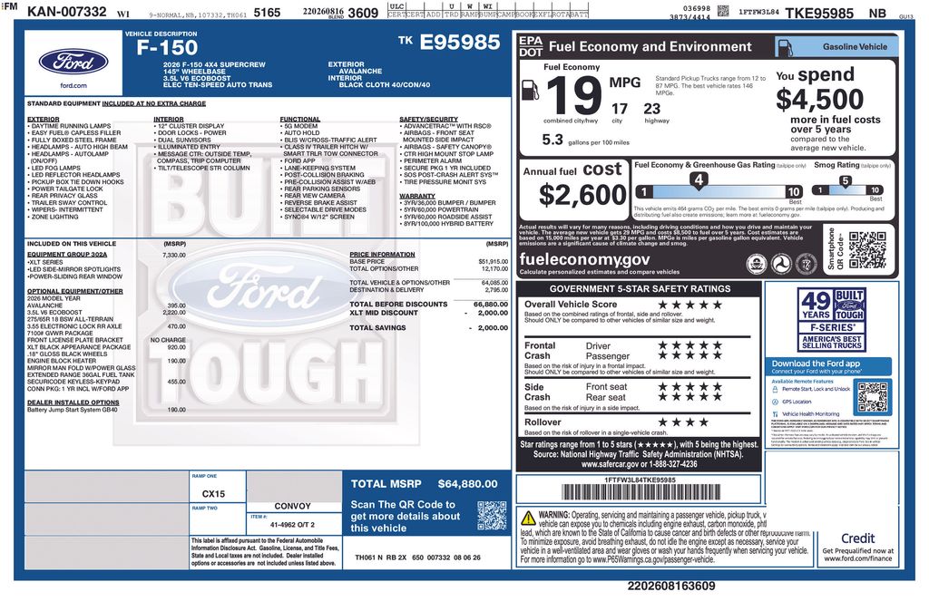 2026 Ford F-150 Truck 