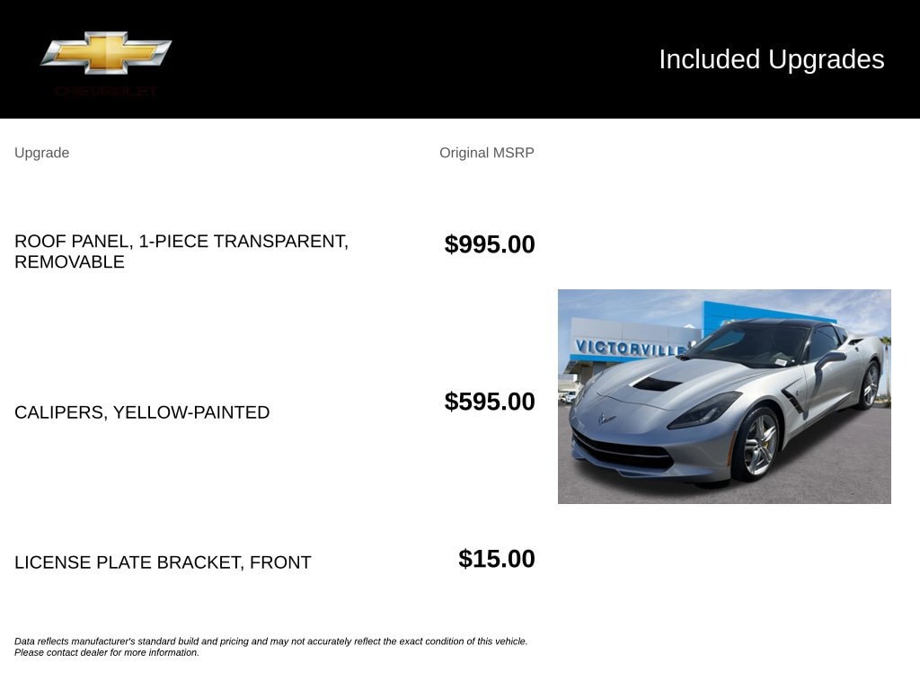 Used 2016 Chevrolet Corvette Stingray 1LT Coupe