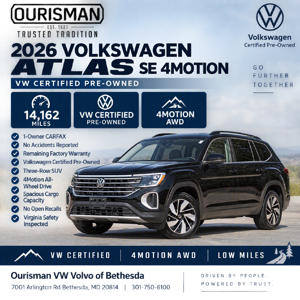 Used 2026 Volkswagen Atlas SE w/Technology SUV