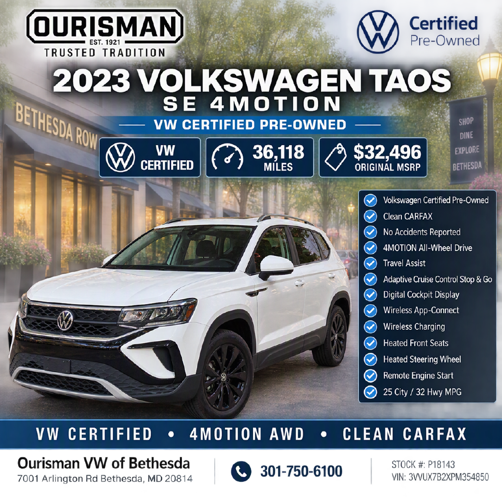 Used 2023 Volkswagen Taos 1.5T SE SUV