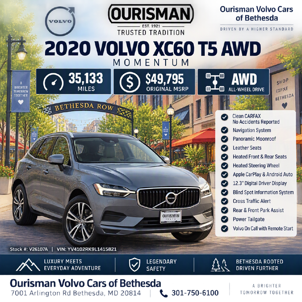 Used 2020 Volvo XC60 T5 Momentum SUV