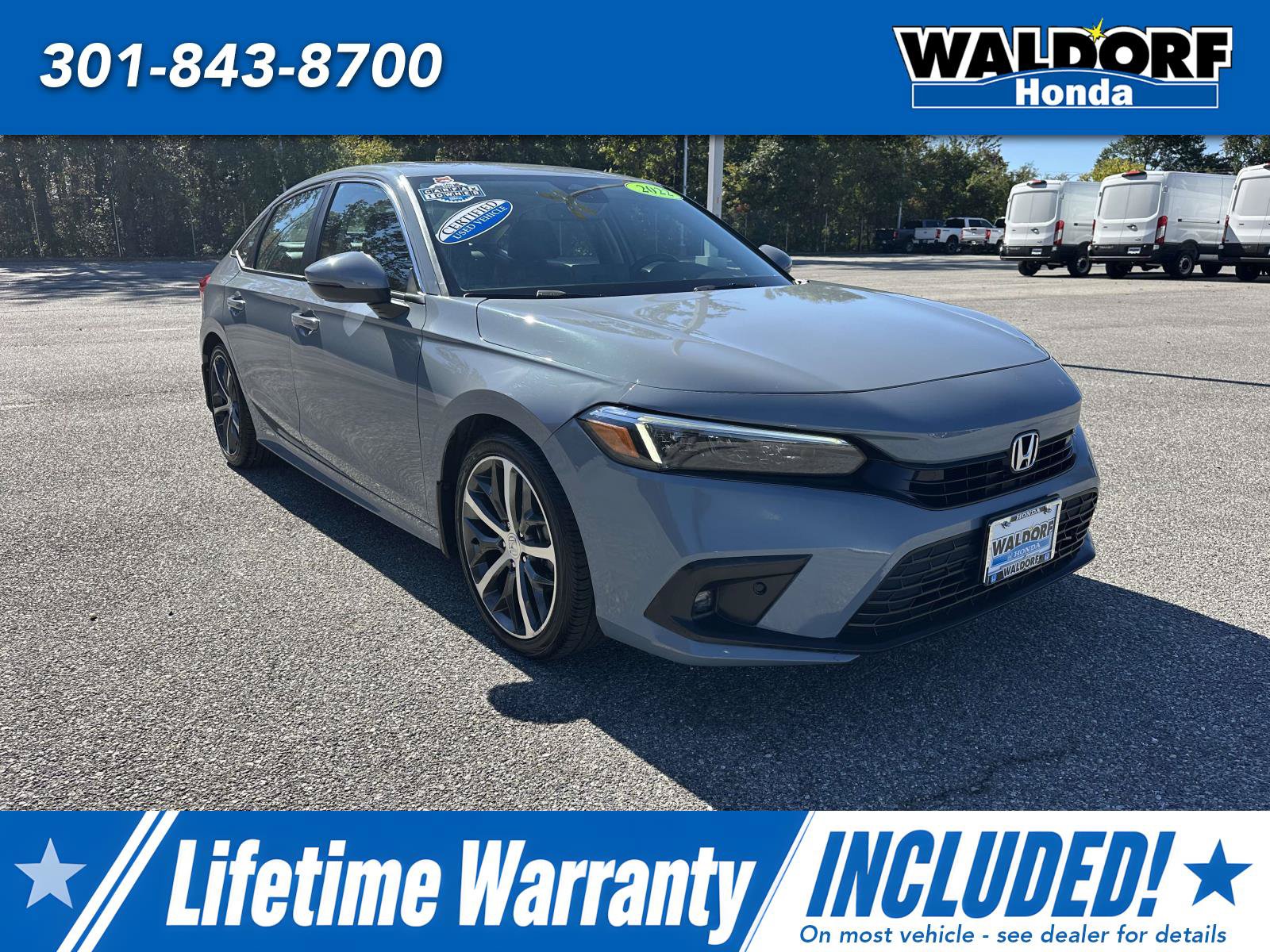 Certified 2022 Honda Civic Sedan Touring Touring CVT