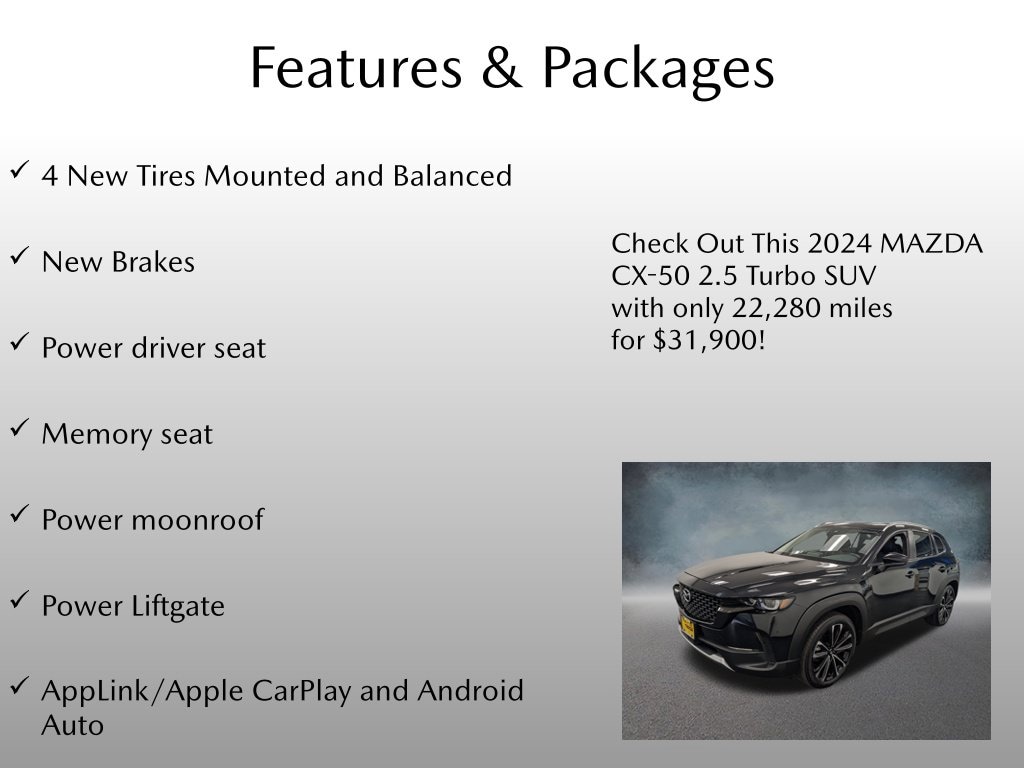 Certified 2024 Mazda CX-50 2.5 Turbo SUV