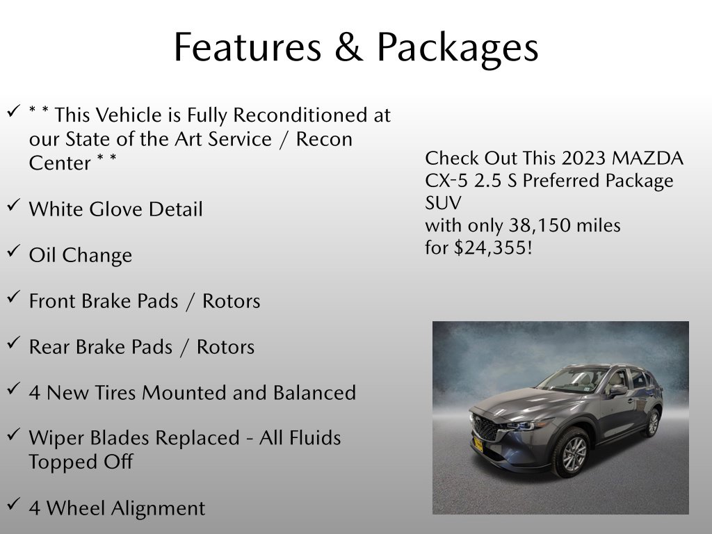 Certified 2023 Mazda CX-5 2.5 S Preferred Package SUV