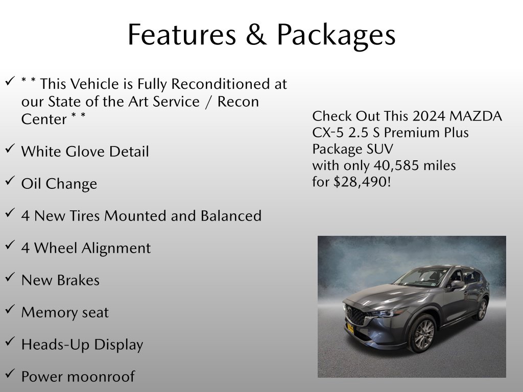 Certified 2024 Mazda CX-5 2.5 S Premium Plus Package SUV