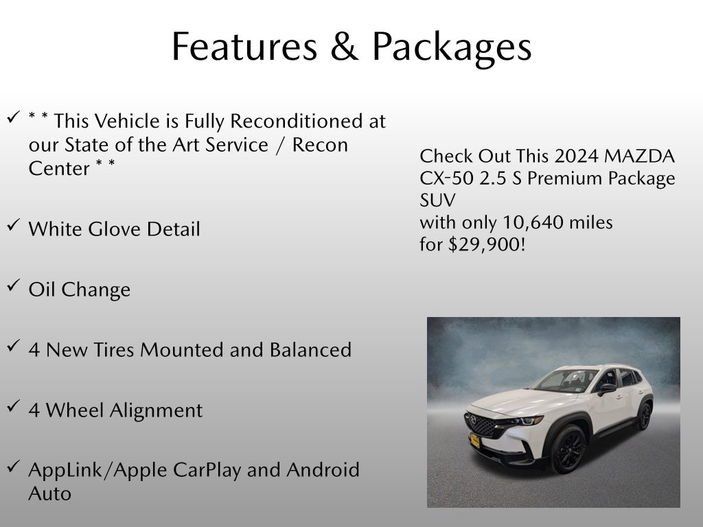 Certified 2024 Mazda CX-50 2.5 S Premium Package SUV