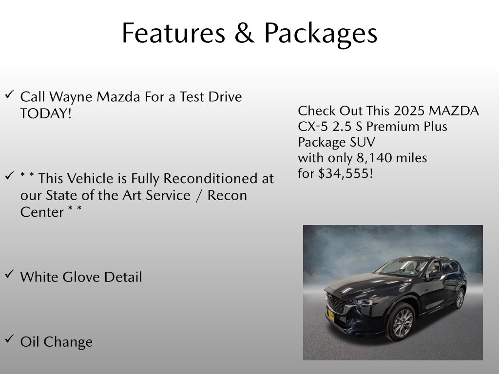 Certified 2025 Mazda CX-5 2.5 S Premium Plus Package SUV