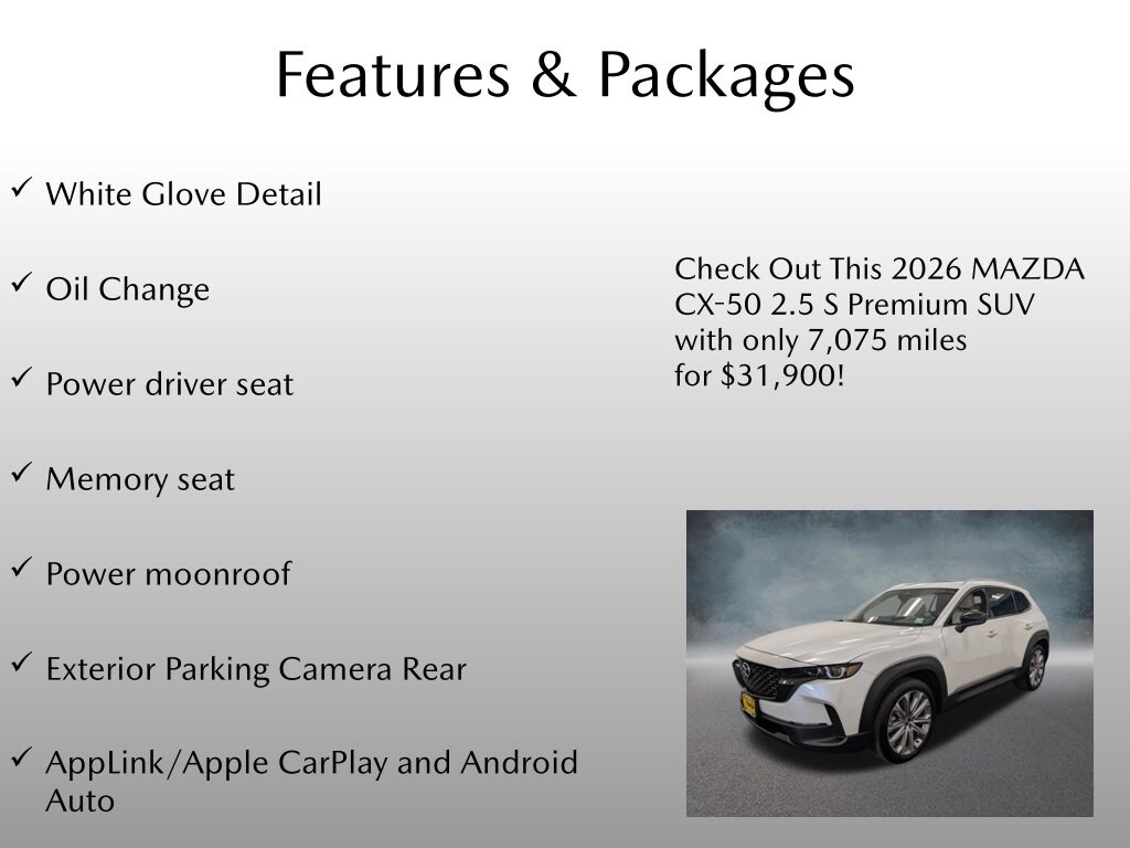 Certified 2026 Mazda CX-50 2.5 S Premium SUV