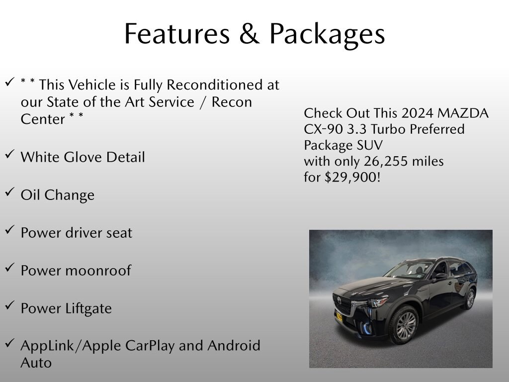 Certified 2024 Mazda CX-90 3.3 Turbo Preferred SUV