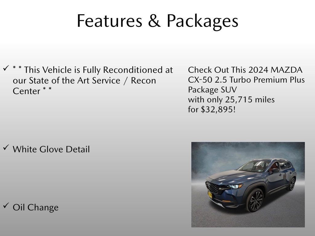 Certified 2024 Mazda CX-50 2.5 Turbo Premium Plus Package SUV