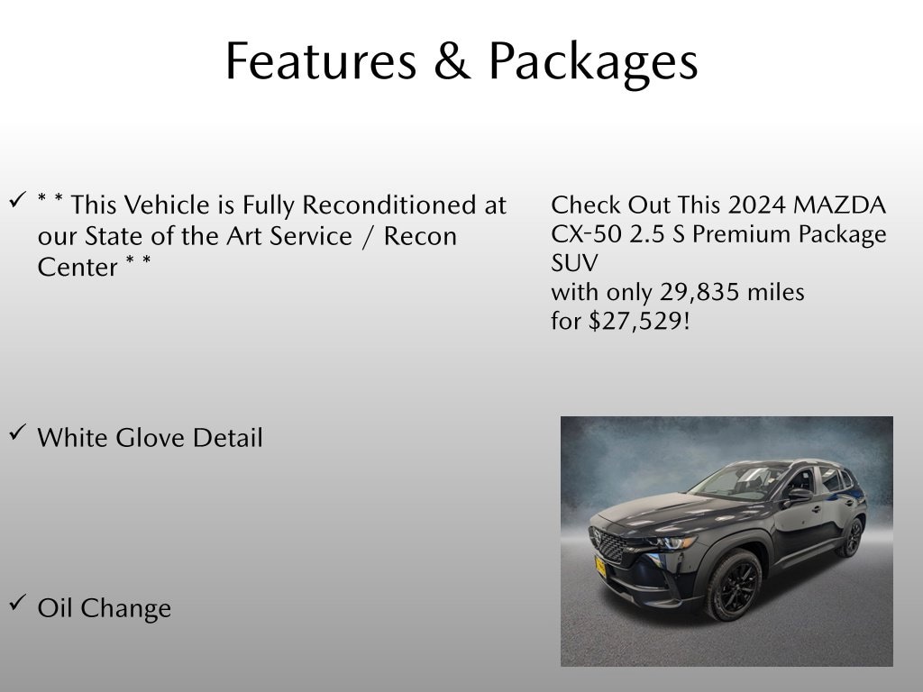 Certified 2024 Mazda CX-50 2.5 S Premium Package SUV