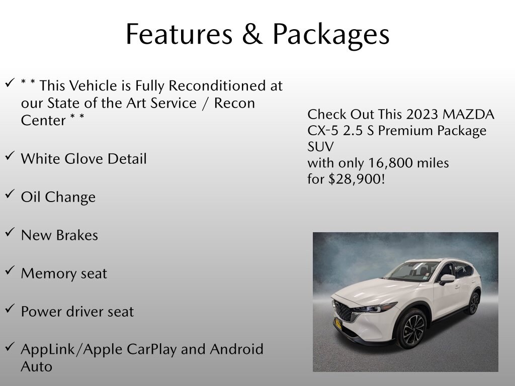 Certified 2023 Mazda CX-5 2.5 S Premium Package SUV