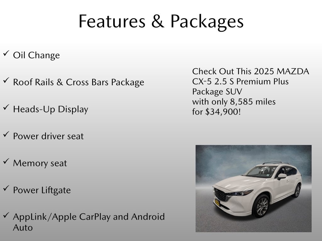 Certified 2025 Mazda CX-5 2.5 S Premium Plus Package SUV