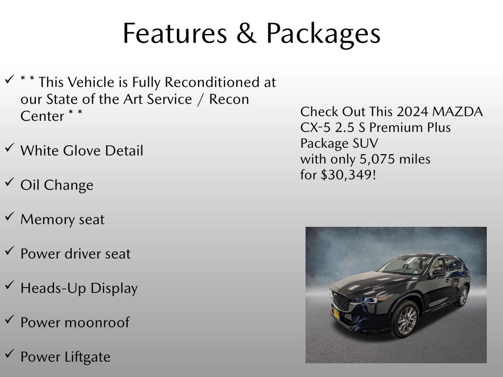 Certified 2024 Mazda CX-5 2.5 S Premium Plus Package SUV