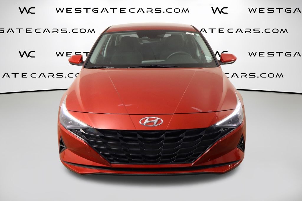 Used 2021 Hyundai Elantra Hybrid Blue Sedan