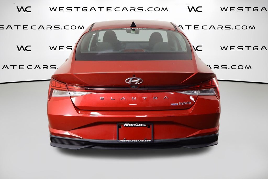 Used 2021 Hyundai Elantra Hybrid Blue Sedan