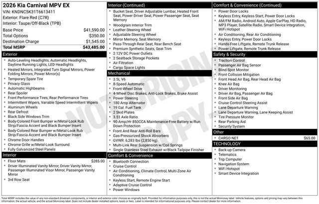2026 Kia Carnival EX - Photo 14