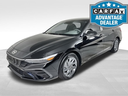2025 Hyundai Elantra Hybrid Blue Sedan