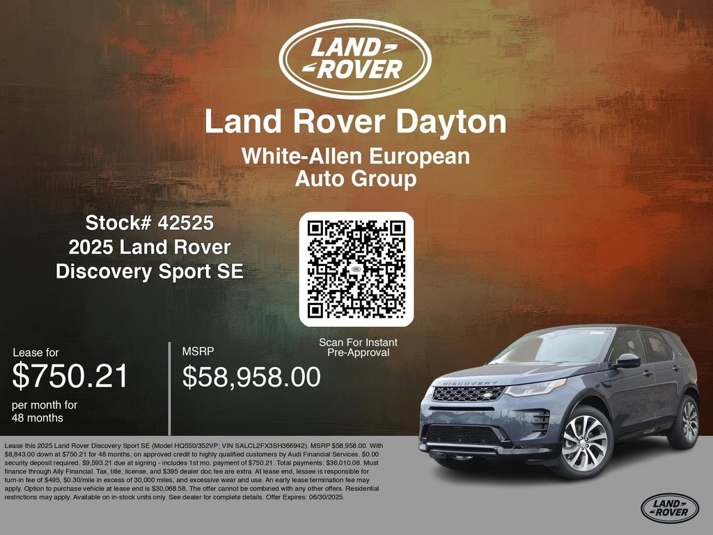 New 2025 Land Rover Discovery Sport se SUV