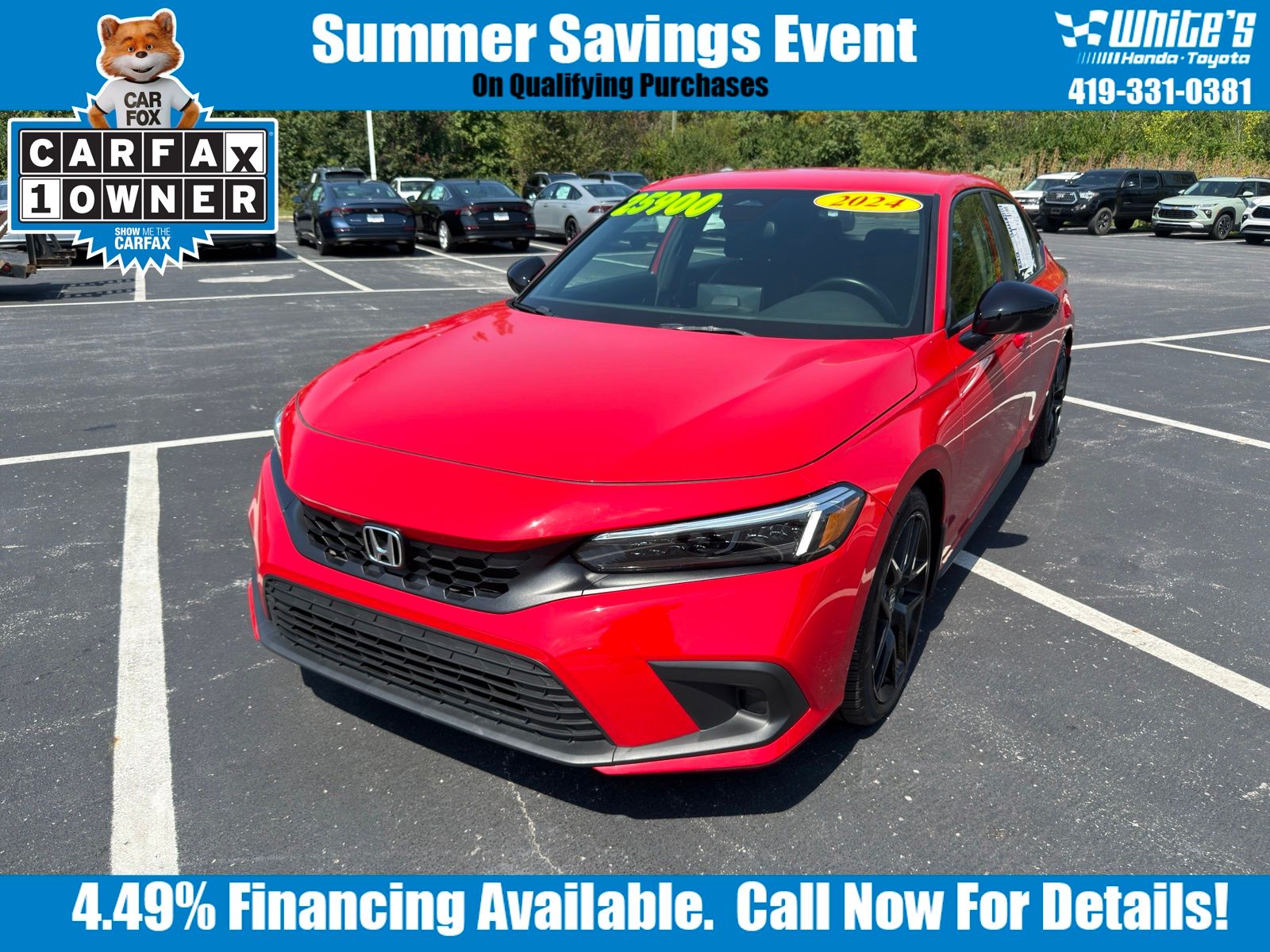 Used 2024 Honda Civic Sport Hatchback