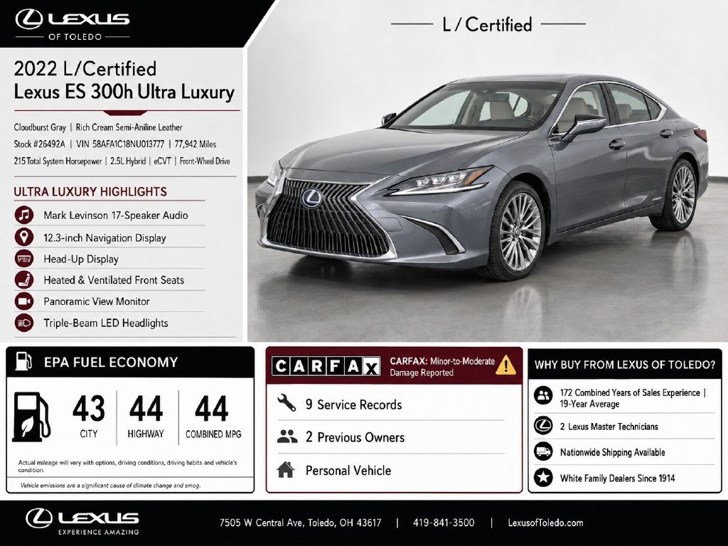 2022 Lexus ES Hybrid