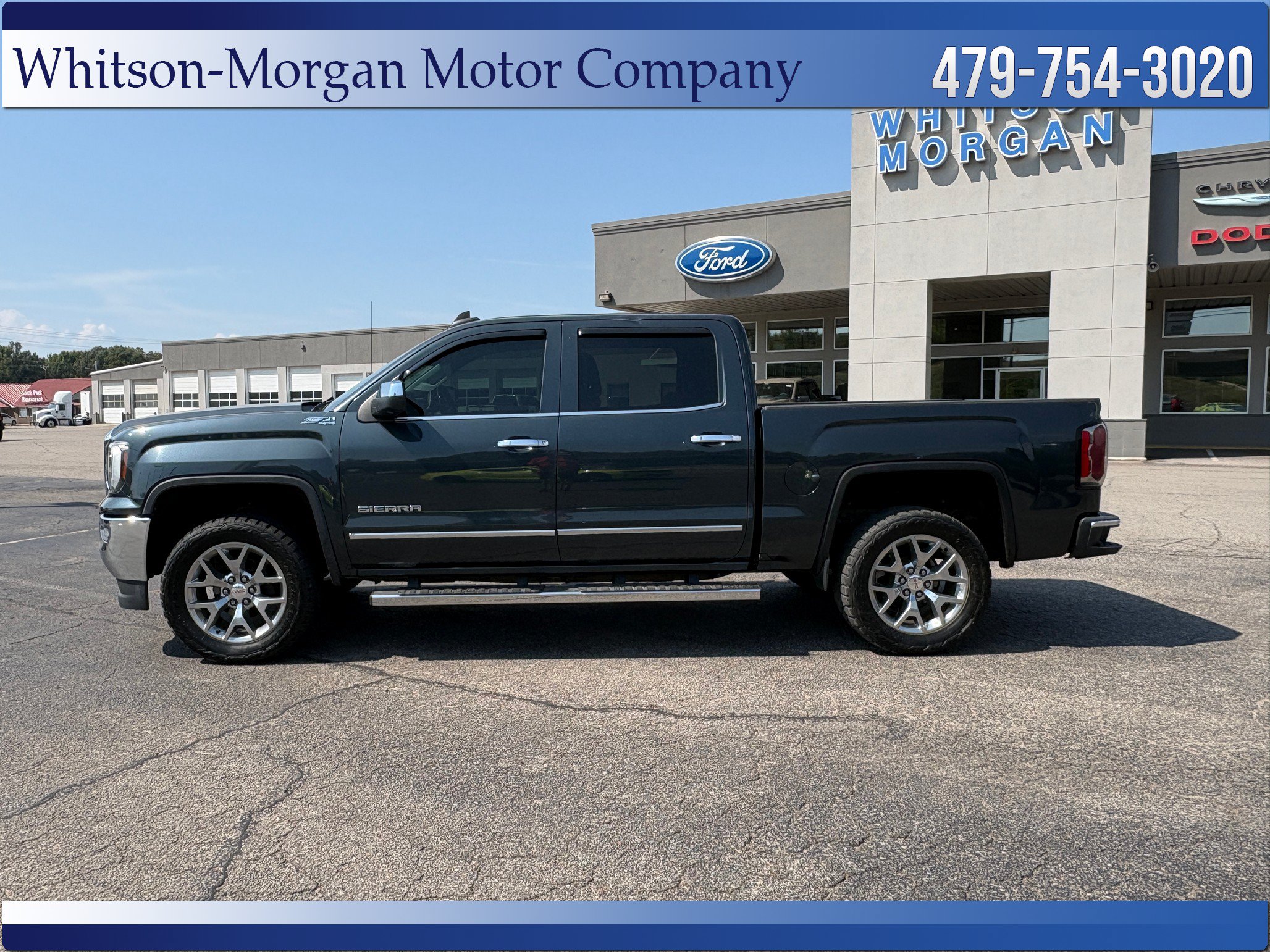Used 2018 GMC Sierra 1500 SLT with VIN 3GTU2NEJ0JG169846 for sale in Little Rock