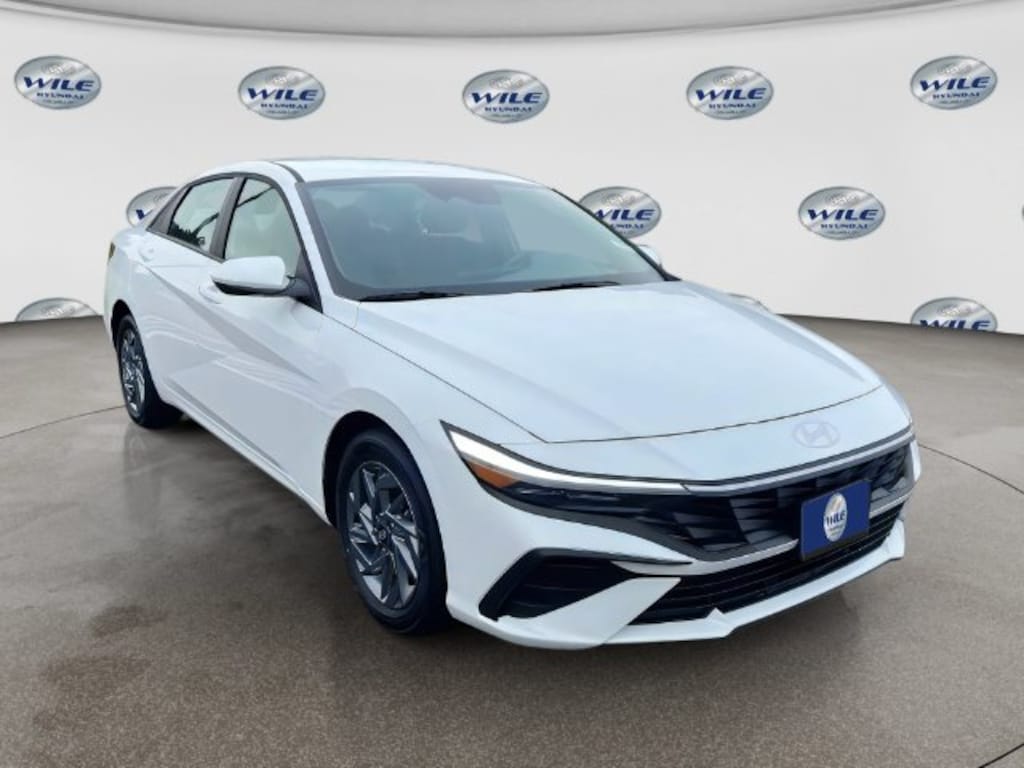 New 2026 Hyundai Elantra Hybrid Blue Sedan