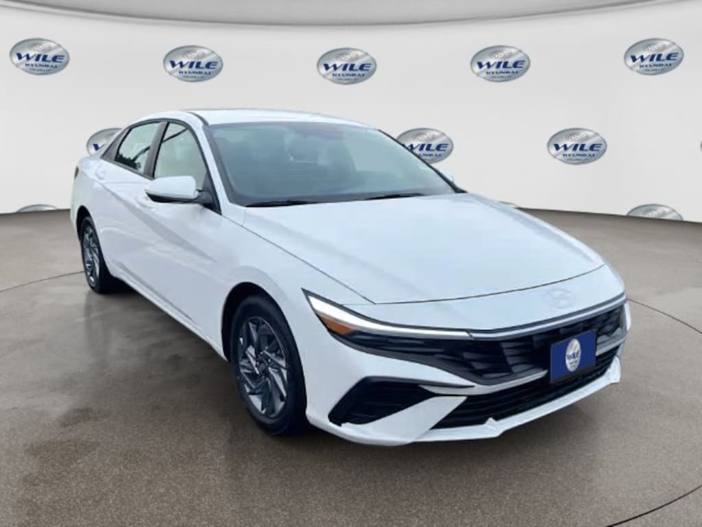 New 2026 Hyundai Elantra Hybrid Blue Sedan