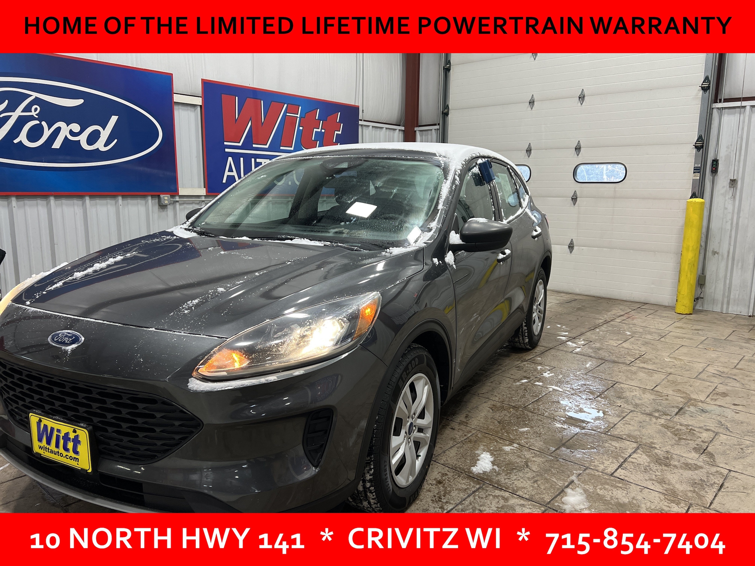 Used 2020 Ford Escape S with VIN 1FMCU0F69LUA26179 for sale in Crivitz, WI