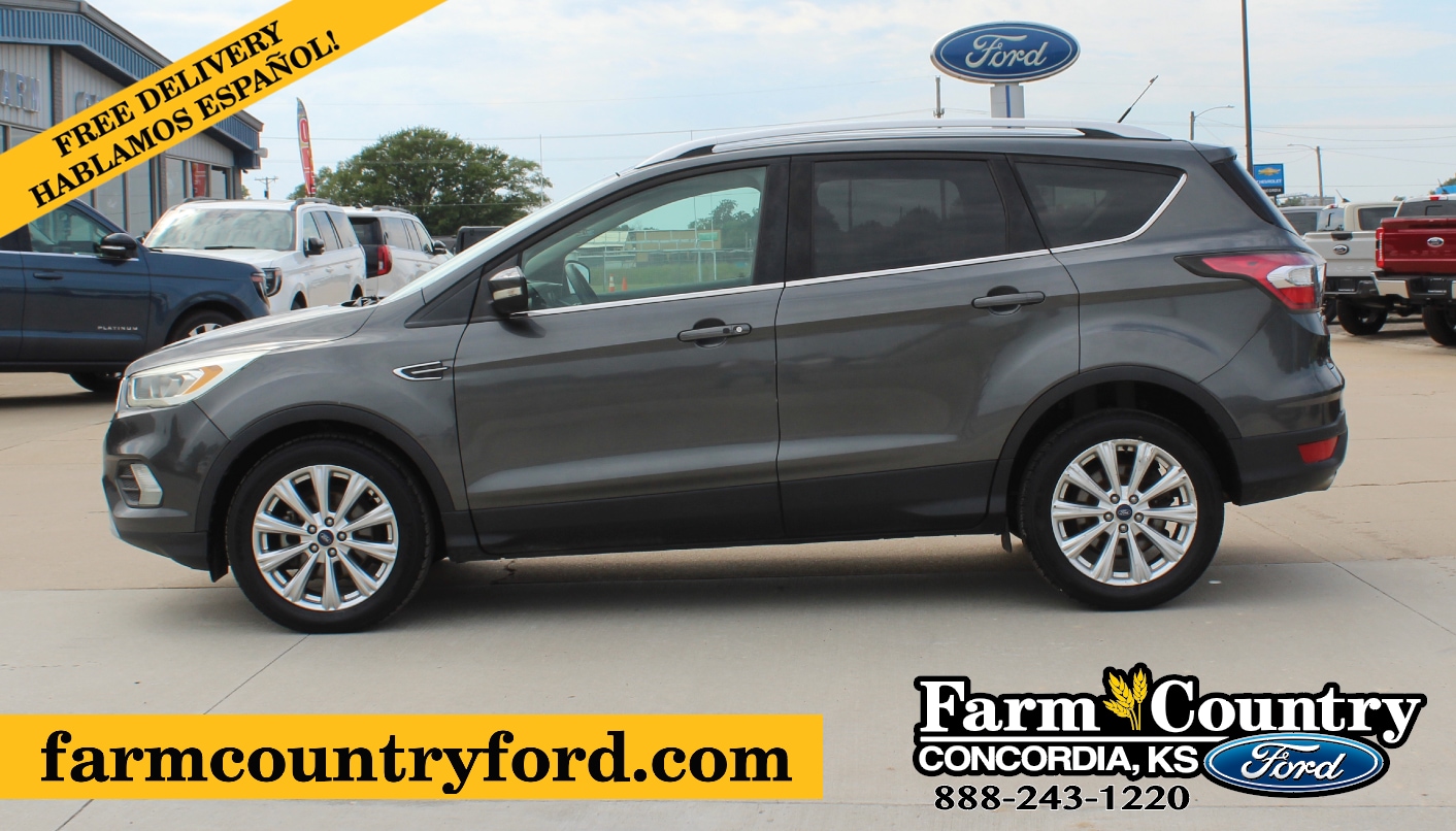 Used 2017 Ford Escape Titanium with VIN 1FMCU0JD3HUB06249 for sale in Concordia, KS
