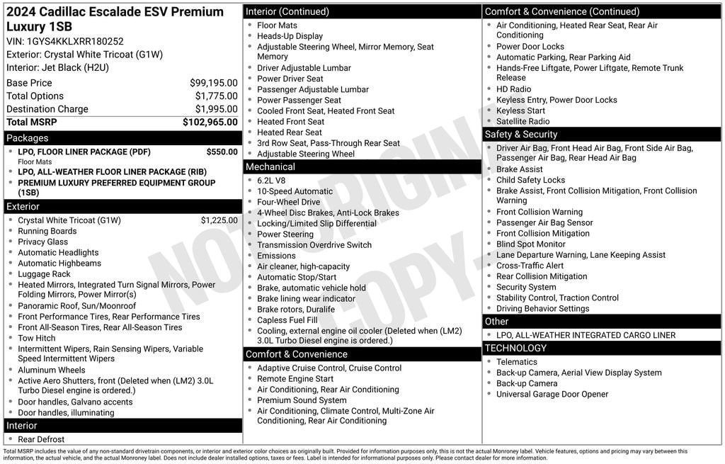 2024 Cadillac Escalade ESV Premium Luxury - Photo 38