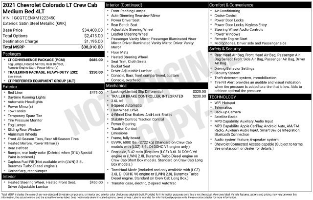 2021 Chevrolet Colorado LT - Photo 42