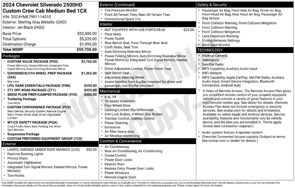 2024 Chevrolet Silverado 2500HD Custom - Photo 35