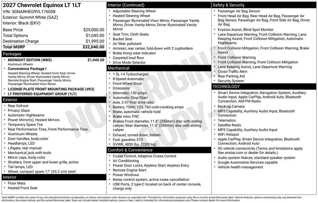 2027 Chevrolet Equinox LT - Photo 33