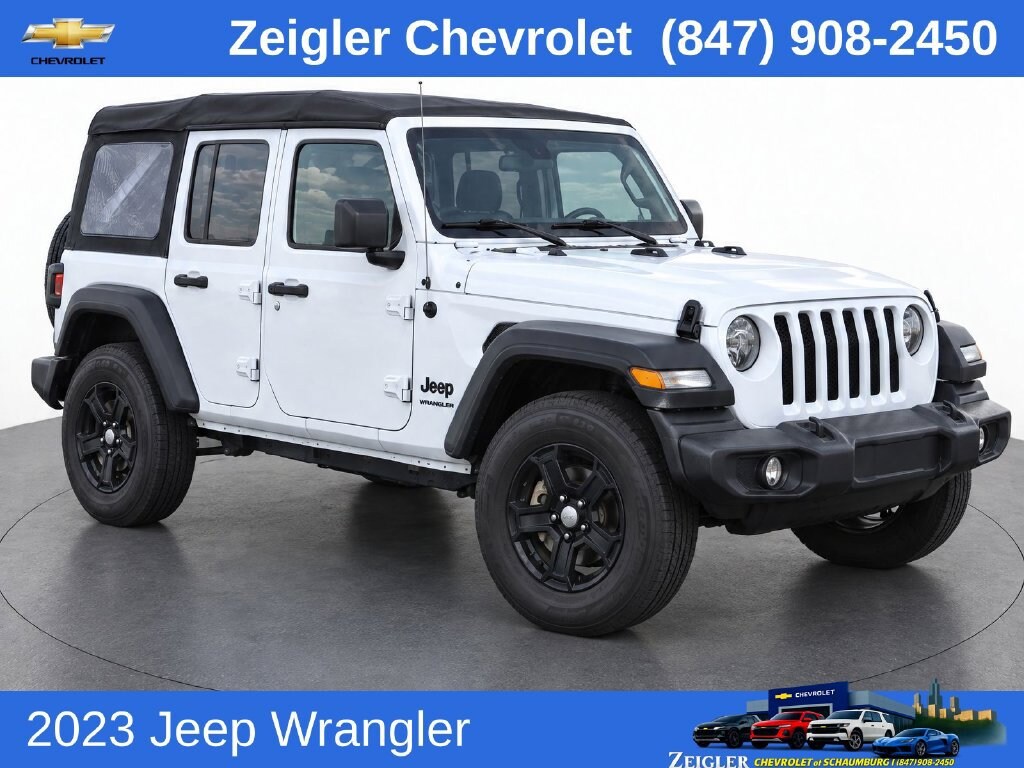 Used 2023 Jeep Wrangler 4-Door Sport 4x4 SUV
